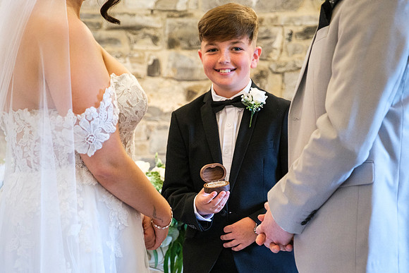 Ballymagarvey Village Wedding Ceremony of Denise & Darragh - 1236