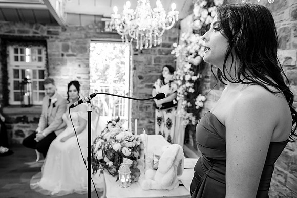 Ballymagarvey Village Wedding Ceremony of Denise & Darragh - 2849