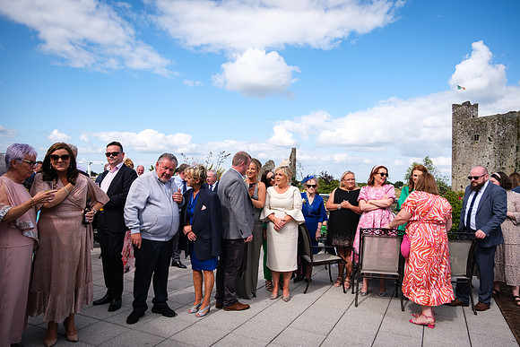 Trim Castle Hotel Wedding Drinks Reception Alison Ian-3109