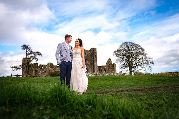 Bective Abbey Bride & Groom Christina Joey - 0864