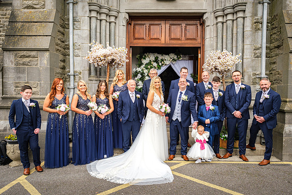 Trim Castle Hotel Wedding Bridal Party Karen Stephen-7177