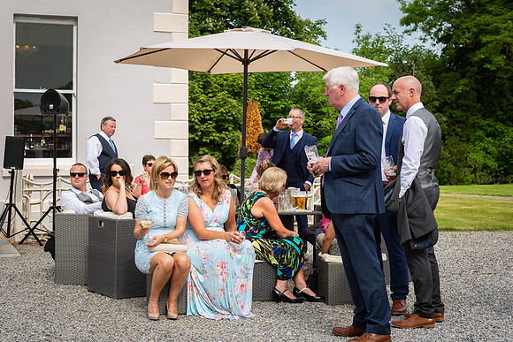Drinks reception at Boyne Hill House wedding-1854
