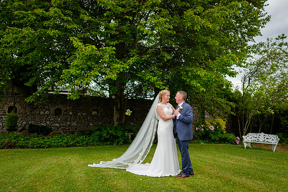 Bride & groom at Knightsbrook Hotel-3058