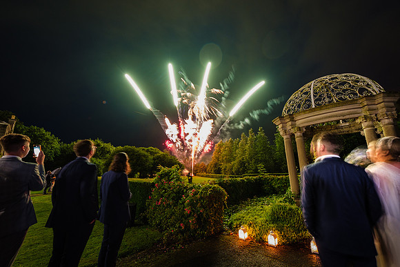 Palmerstown House wedding fireworks Louise Ken-6183