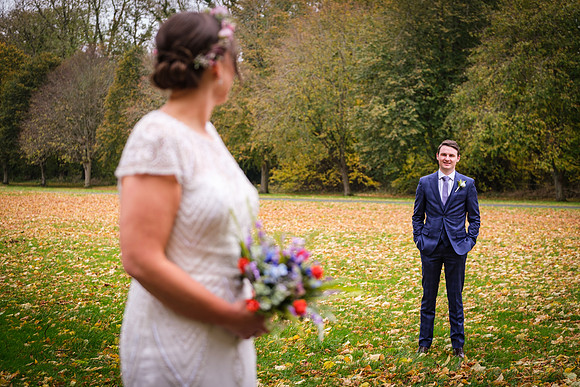 Bride and groom in Maynooth University-6181