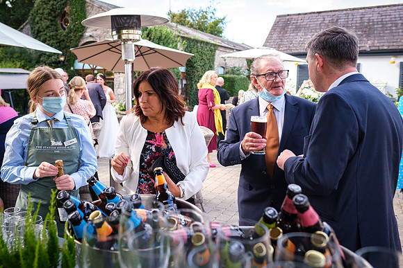 Stationhouse Hotel wedding drinks reception Leanne Eamonn-9134