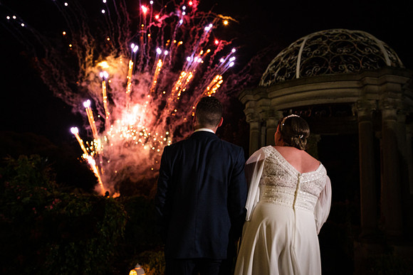 Palmerstown House wedding fireworks Louise Ken-9353
