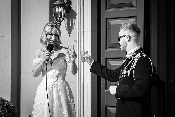 Boyne Hill House Wedding Reception of Zoe & Desmond - 11759